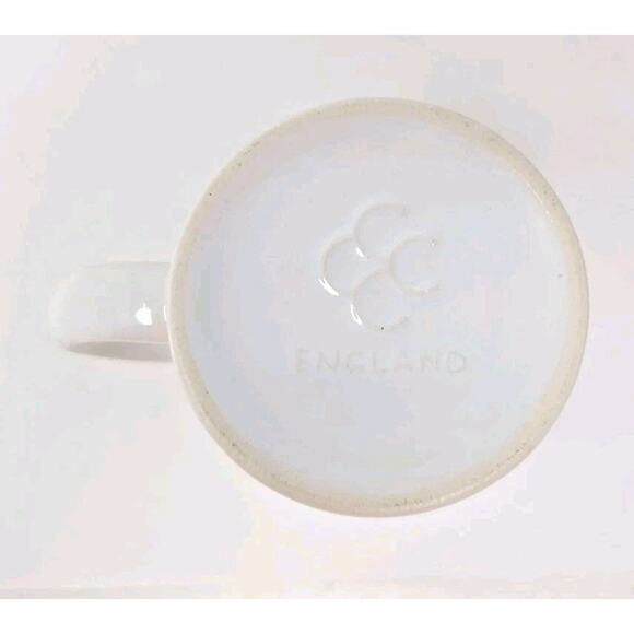 VTG 80’s CCCC England Merry Christmas 10 Oz Mug White Red EUC U307 - Picture 6 of 7